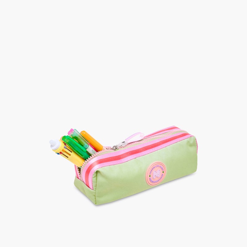 MARSHMALLOW Pouch-Fresky -1 Cmprt-Girls- (Polyester) Green \ 22X8X7 - Image 5
